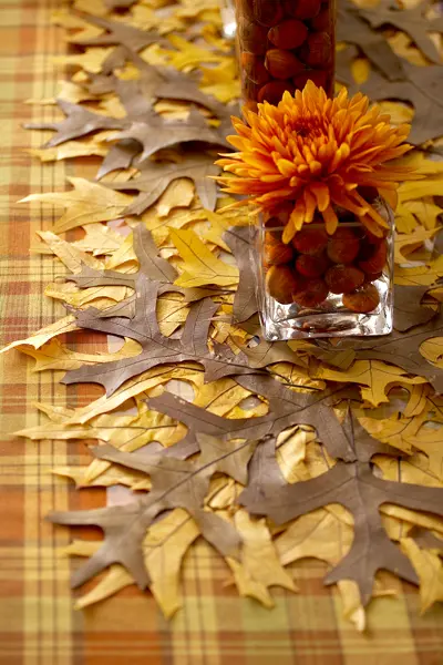 DIY Autumn Leaf Table Runner